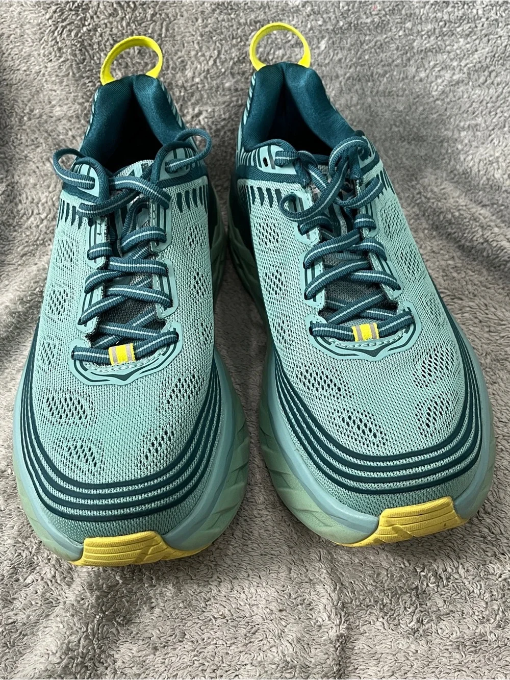 Hoka bondi 6 running shoes sneakers aqua haze women’s size 7.5 excellent